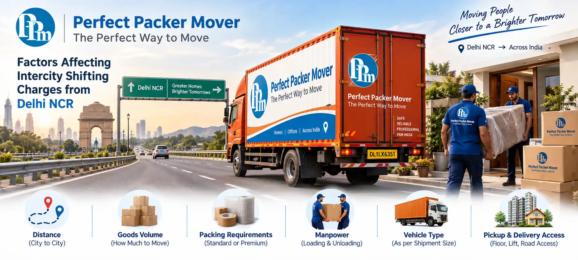 Factors Affecting Intercity Shifting Charges from Delhi NCR