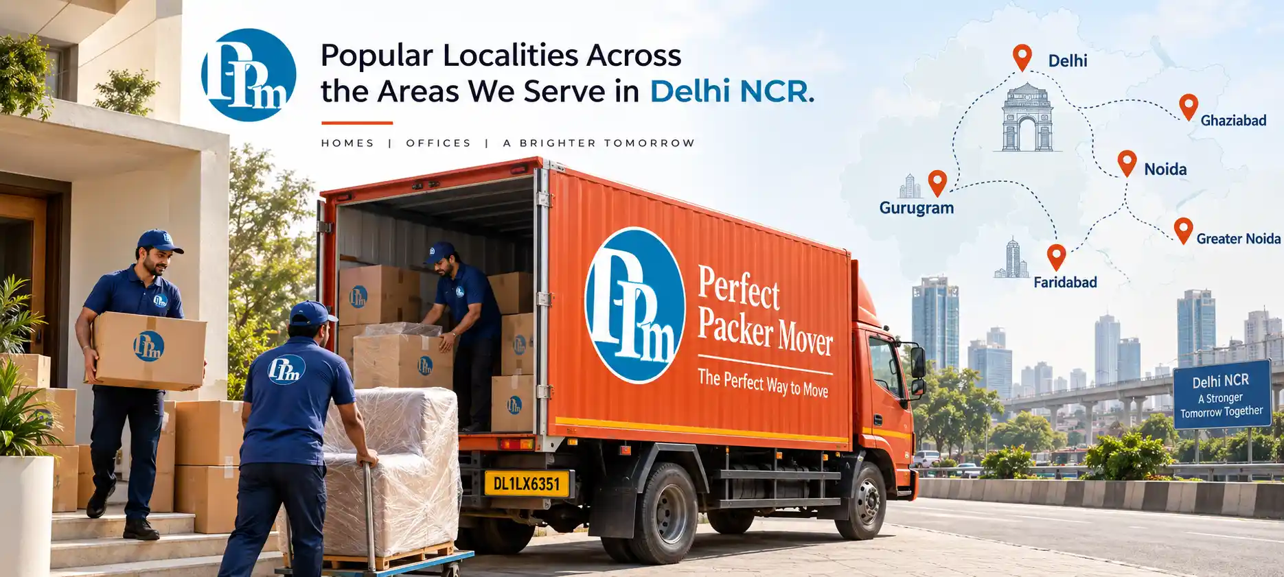 Packers and Movers Service Areas Across Delhi NCR