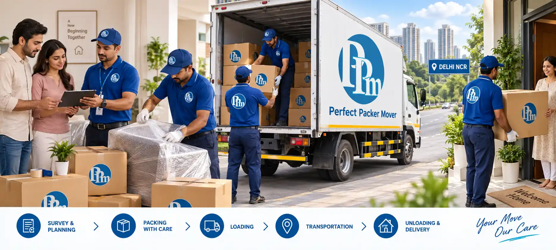 Packing and Moving Process for Relocation Services in Delhi NCR